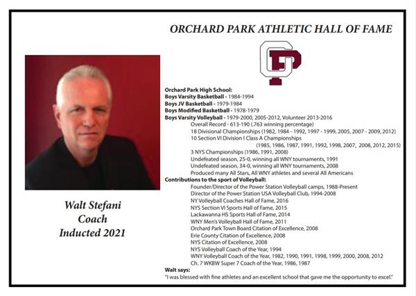 Walt Stefani, inducted 2021