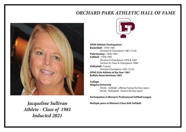 Jacqueline Sullivan, inducted 2021