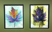 drawing of leaves