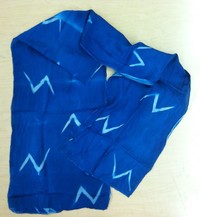 blue scarf
