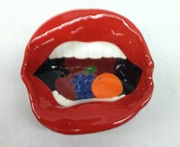 ceramic bowl that looks like a mouth