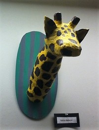 sculpture of giraffe