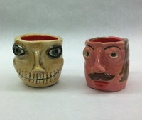 ceramic mugs with faces