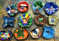 display of 12 ceramic bowls
