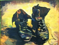 painting of shoes