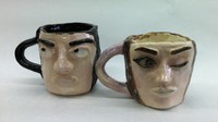 ceramic mugs with faces