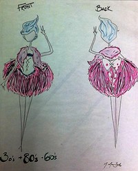 front and back fashion drawing